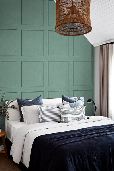 product image for Squared Away Peel-and-Stick Wallpaper in Sea Green by Stacy Garcia for NextWall 41