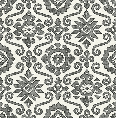 product image for Augustine Peel-and-Stick Wallpaper in Charcoal and Linen by Stacy Garcia for NextWall 14