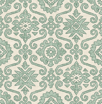 product image for Augustine Peel-and-Stick Wallpaper in Mineral Green by Stacy Garcia for NextWall 54