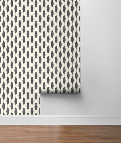 product image for Ditto Peel-and-Stick Wallpaper in Eclipse and Linen by Stacy Garcia for NextWall 7
