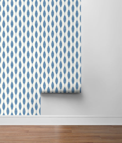 product image for Ditto Peel-and-Stick Wallpaper in French Blue by Stacy Garcia for NextWall 55
