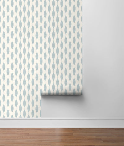 product image for Ditto Peel-and-Stick Wallpaper in Blue Opal by Stacy Garcia for NextWall 57