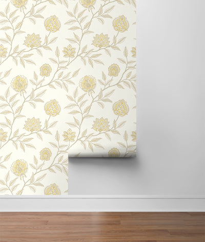 product image for Jaclyn Peel-and-Stick Wallpaper in Blonde and Sandstone by Stacy Garcia for NextWall 80