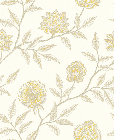 product image for Jaclyn Peel-and-Stick Wallpaper in Blonde and Sandstone by Stacy Garcia for NextWall 49