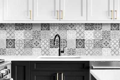 product image for Tilework Peel-and-Stick Wallpaper in Greystone by Stacy Garcia for NextWall 31