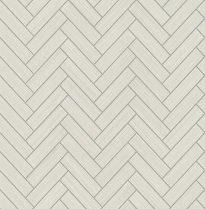 product image for Herringbone Inlay Peel & Stick Wallpaper in Lunar Grey/Silver by Stacy Garcia 93