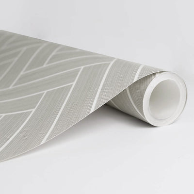 product image for Herringbone Inlay Peel & Stick Wallpaper in Warm Stone/Pearl by Stacy Garcia 48