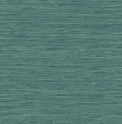 product image for Saybrook Faux Rushcloth Peel & Stick Wallpaper in Paradise Teal by Stacy Garcia 5