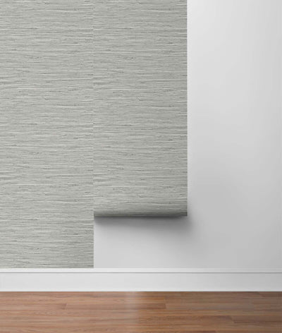 product image for Saybrook Faux Rushcloth Peel & Stick Wallpaper in Cove Grey/Silver by Stacy Garcia 38