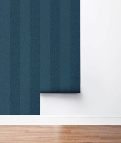 product image for Chevy Hemp Peel & Stick Wallpaper in Navy by Stacy Garcia 12