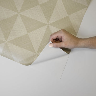 product image for Geo Inlay Peel & Stick Wallpaper in Khaki by Stacy Garcia 82
