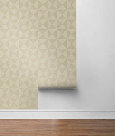 product image for Geo Inlay Peel & Stick Wallpaper in Khaki by Stacy Garcia 27