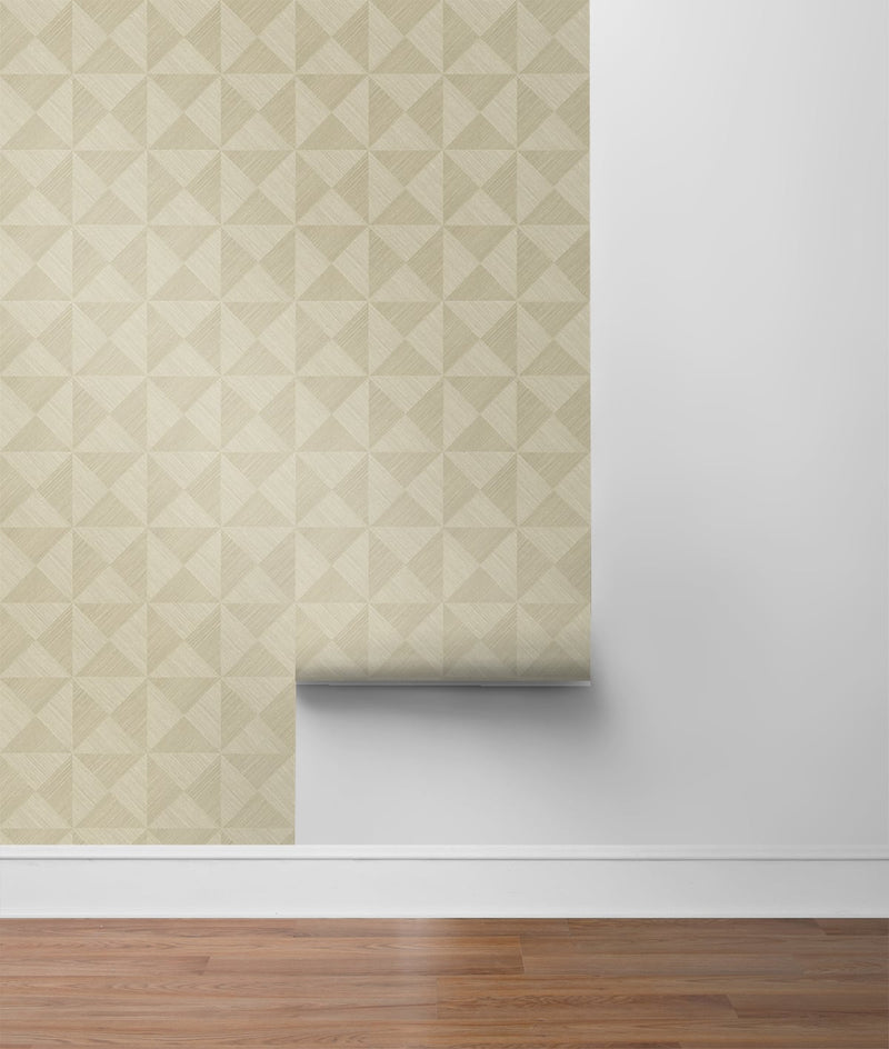 media image for Geo Inlay Peel & Stick Wallpaper in Khaki by Stacy Garcia 299