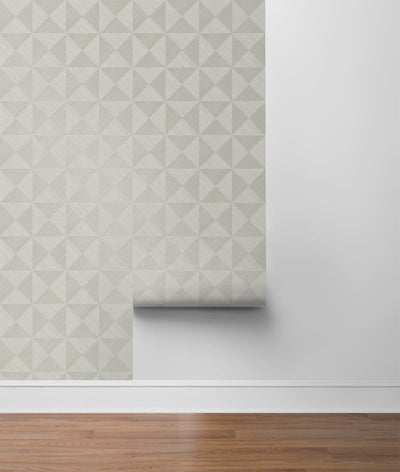 product image for Geo Inlay Peel & Stick Wallpaper in Lunar Grey by Stacy Garcia 33
