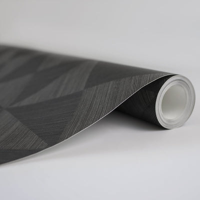 product image for Geo Inlay Peel & Stick Wallpaper in Charcoal by Stacy Garcia 44