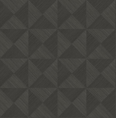 product image of Geo Inlay Peel & Stick Wallpaper in Charcoal by Stacy Garcia 581