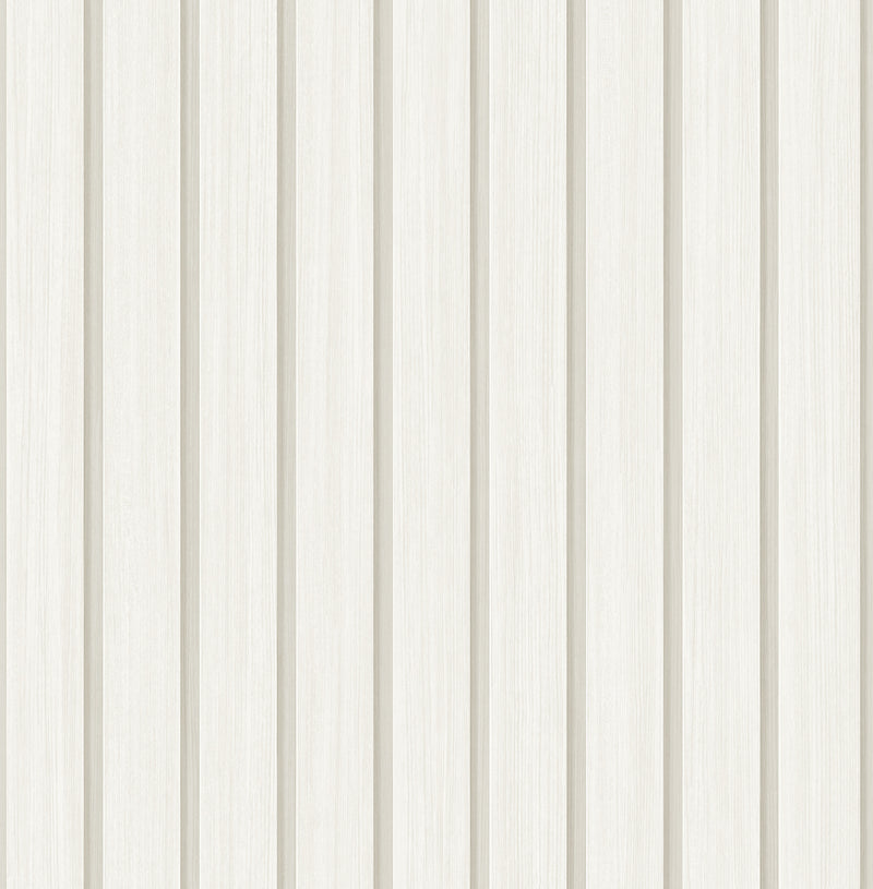 media image for Faux Wooden Slats Peel & Stick Wallpaper in Dove by Stacy Garcia 255