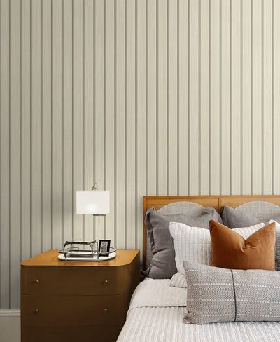 product image for Faux Wooden Slats Peel & Stick Wallpaper in Neutral by Stacy Garcia 52