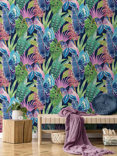 product image for Mariposa Peel & Stick Wallpaper in Azurite 6