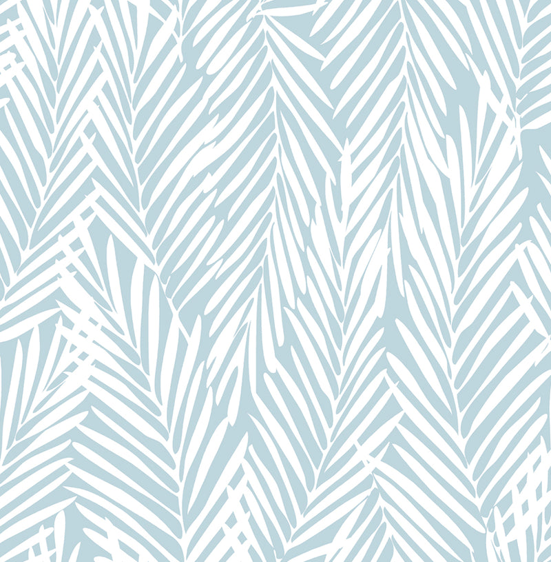 media image for Mod Palm Peel & Stick Wallpaper in Blue Skies 288