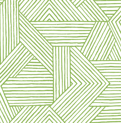product image for Etched Geometric Peel & Stick Wallpaper in Spring Green 65