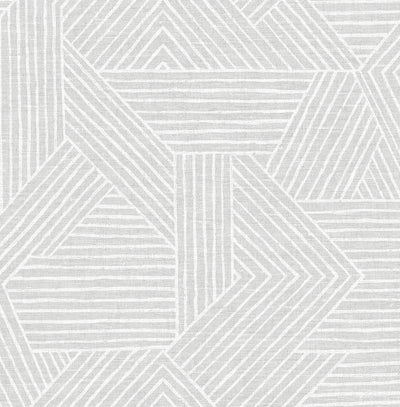 product image for Etched Geometric Peel & Stick Wallpaper in Salt Glaze 5