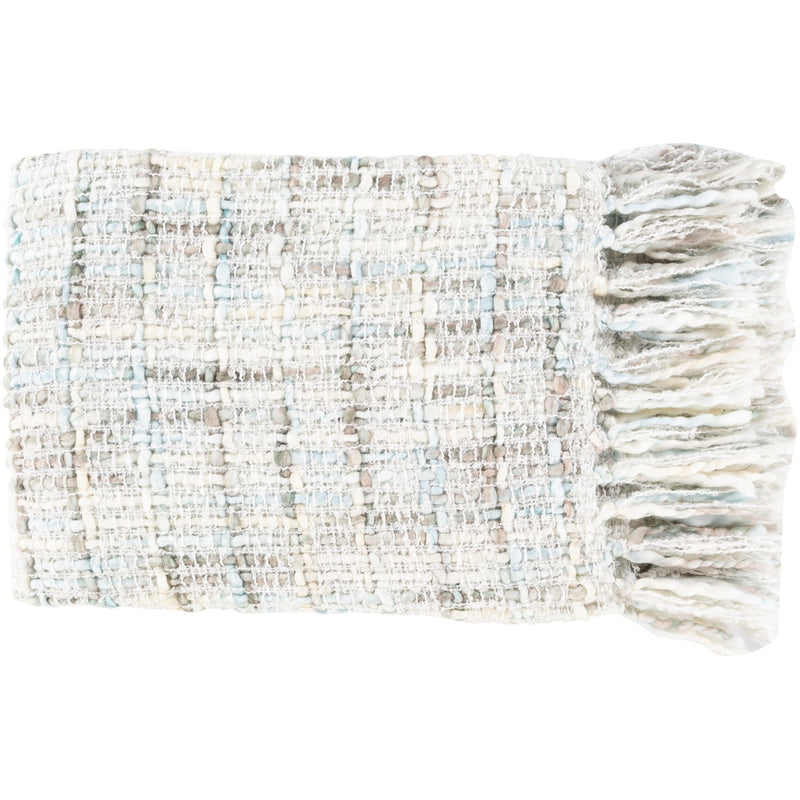 media image for Saugatuck SGK-1000 Hand Woven Throw in Ivory by Surya 212