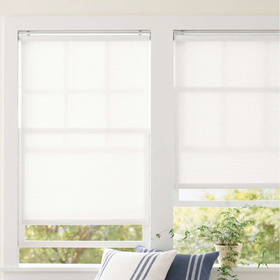 product image for ridge cordless roller white shade by annie selke pc2693 w27 1 75