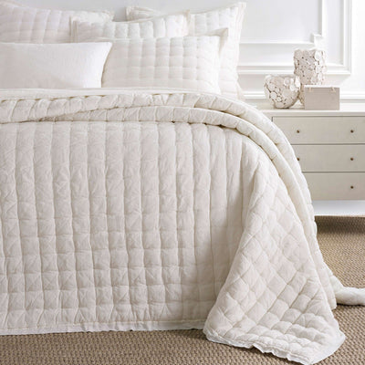 product image for lush linen ivory puff sham by annie selke pc2457 she 5 10
