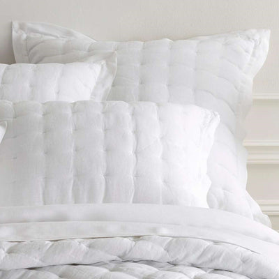 product image of lush linen white puff sham by annie selke pc2453 she 1 599