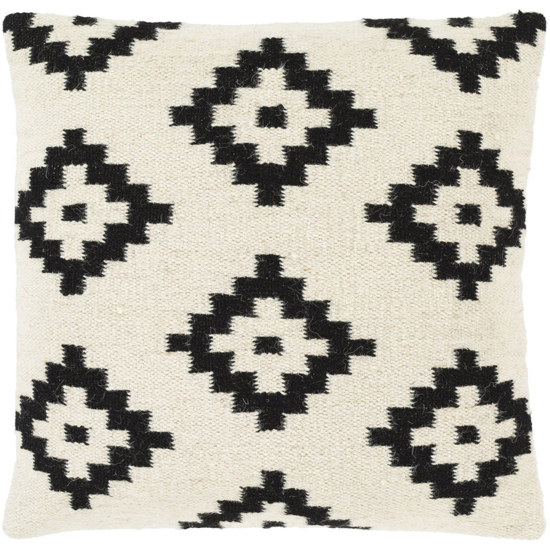 media image for Shiprock SHO-003 Hand Woven Pillow in Cream & Black by Surya 238