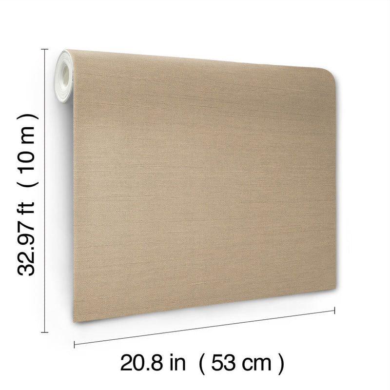 media image for Shimmering Linen Wallpaper in Light Caramel 276
