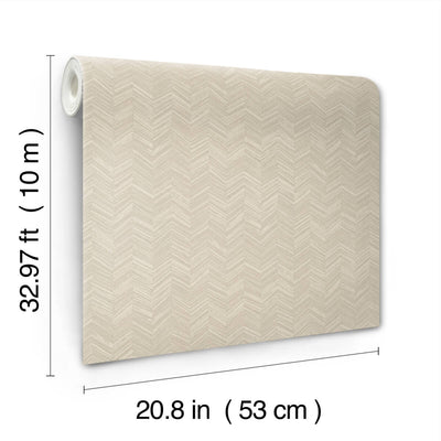 product image for Raised Chevron Wallpaper in Beige 78