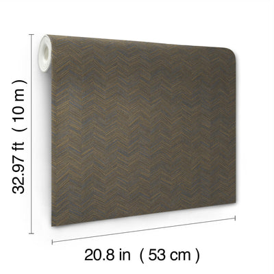 product image for Raised Chevron Wallpaper in Royal Blue 1