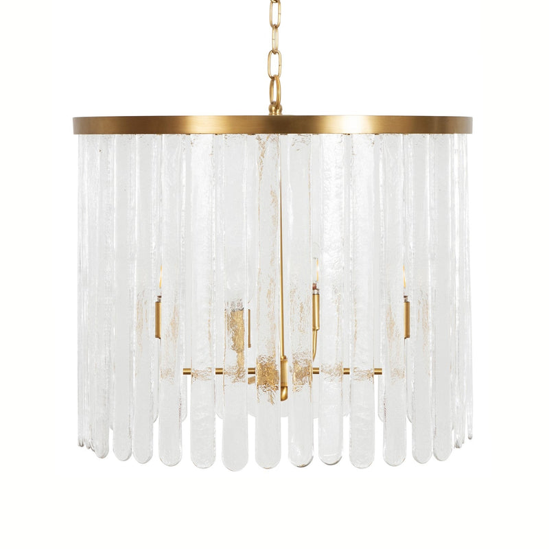 media image for Four Light Hanging Textured Glass Pendant By Bd Studio Ii Silvana Bbr 1 295