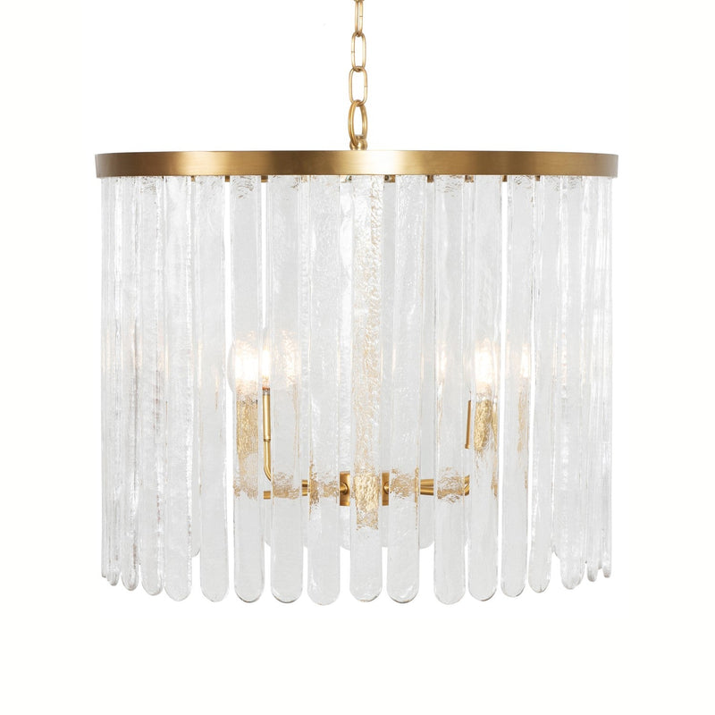 media image for Four Light Hanging Textured Glass Pendant By Bd Studio Ii Silvana Bbr 2 227