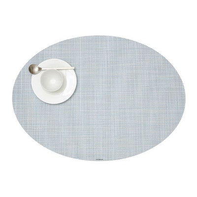 product image for mini basketweave oval placemat by chilewich 100130 002 18 12
