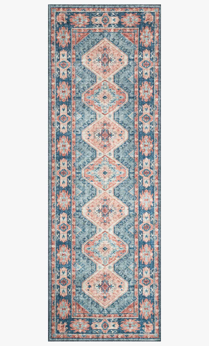 media image for Skye Rug in Turquoise & Terracotta by Loloi 226