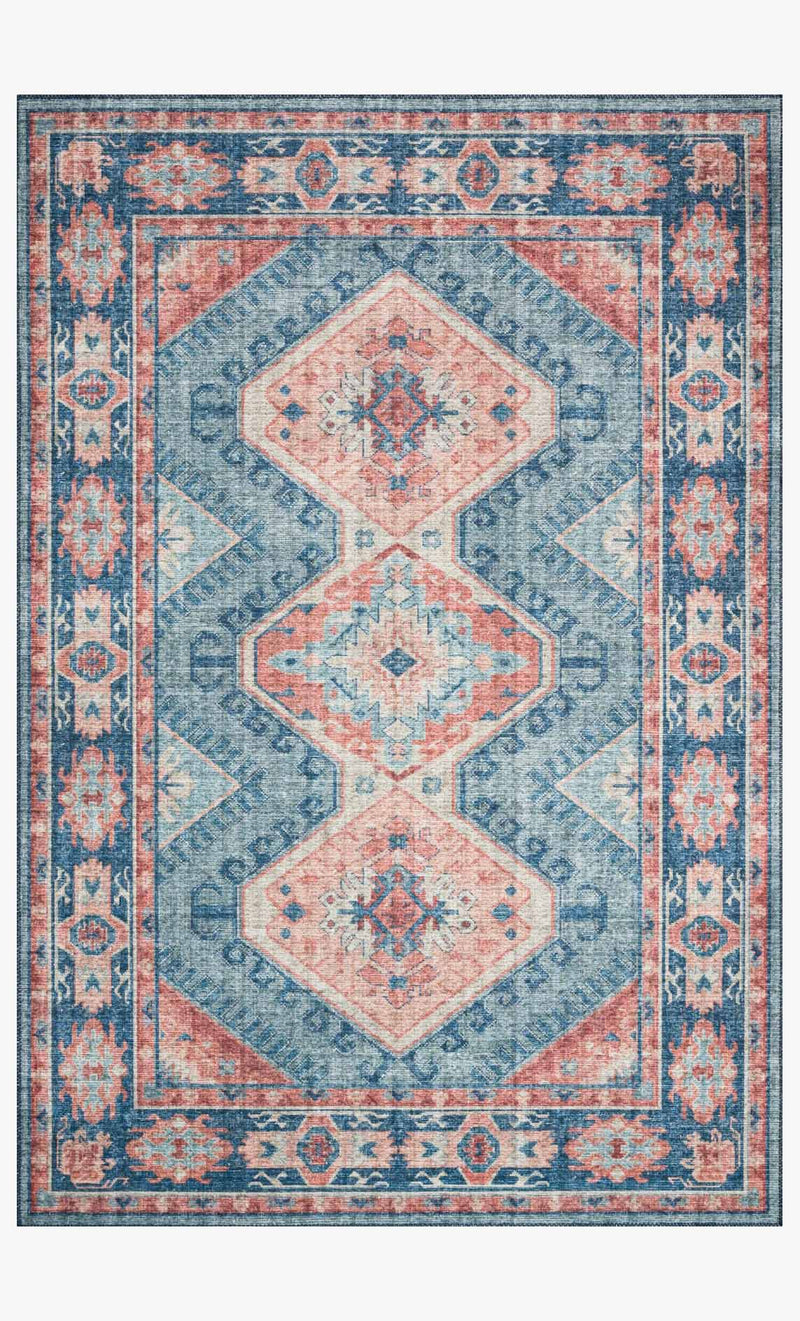 media image for Skye Rug in Turquoise & Terracotta by Loloi 228