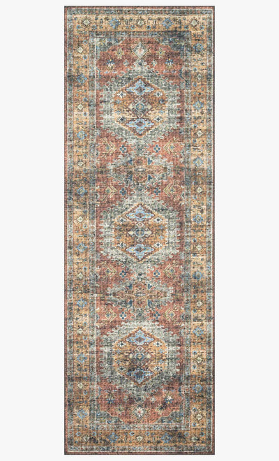 product image for Skye Rug in Terracotta & Sky by Loloi 12