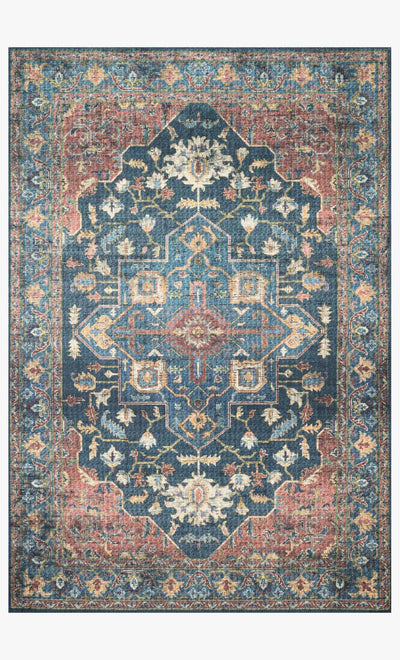 product image of Skye Rug in Denim & Brick by Loloi 521