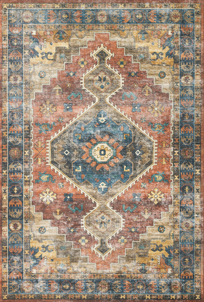 media image for Skye Rug in Rust / Blue by Loloi II 280