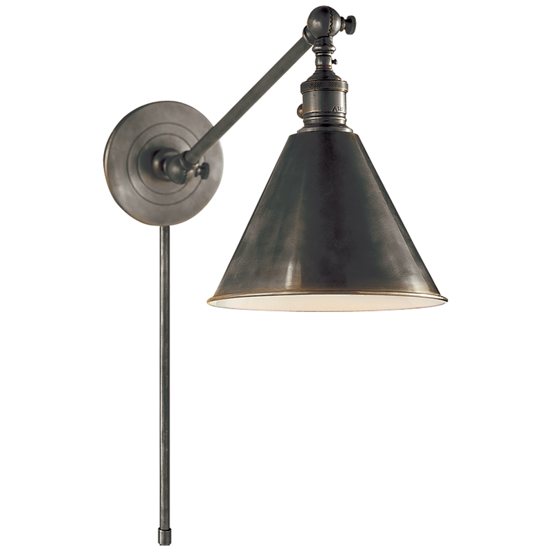 media image for Boston Functional Single Arm Library Light by Chapman & Myers 275