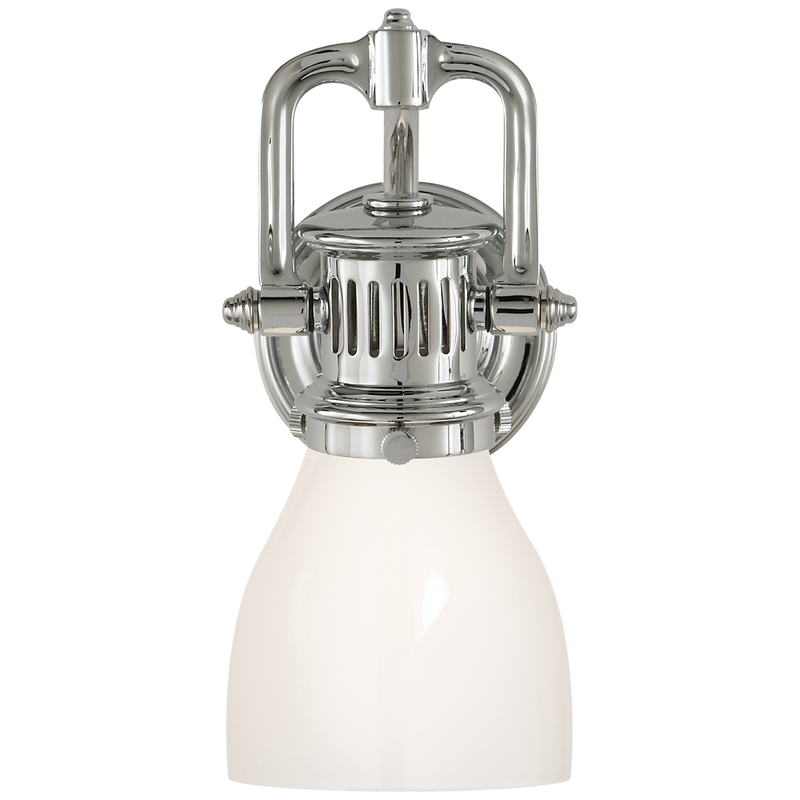 media image for Yoke Suspended Sconce with White Glass by Chapman & Myers 238