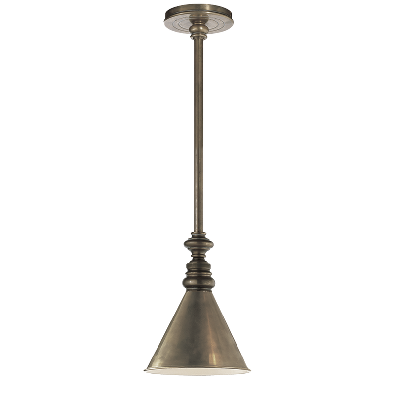 media image for Boston Pendant with Mini Slant Shade by Chapman & Myers 27