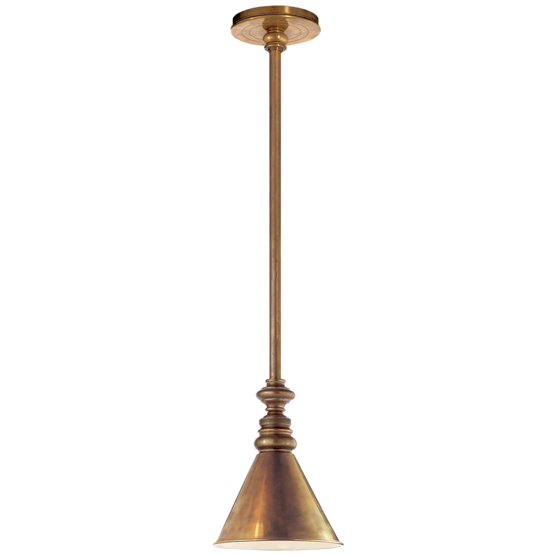 media image for Boston Pendant with Mini Slant Shade by Chapman & Myers 214