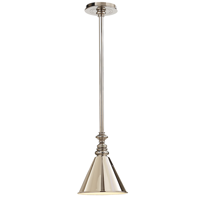 media image for Boston Pendant with Mini Slant Shade by Chapman & Myers 292