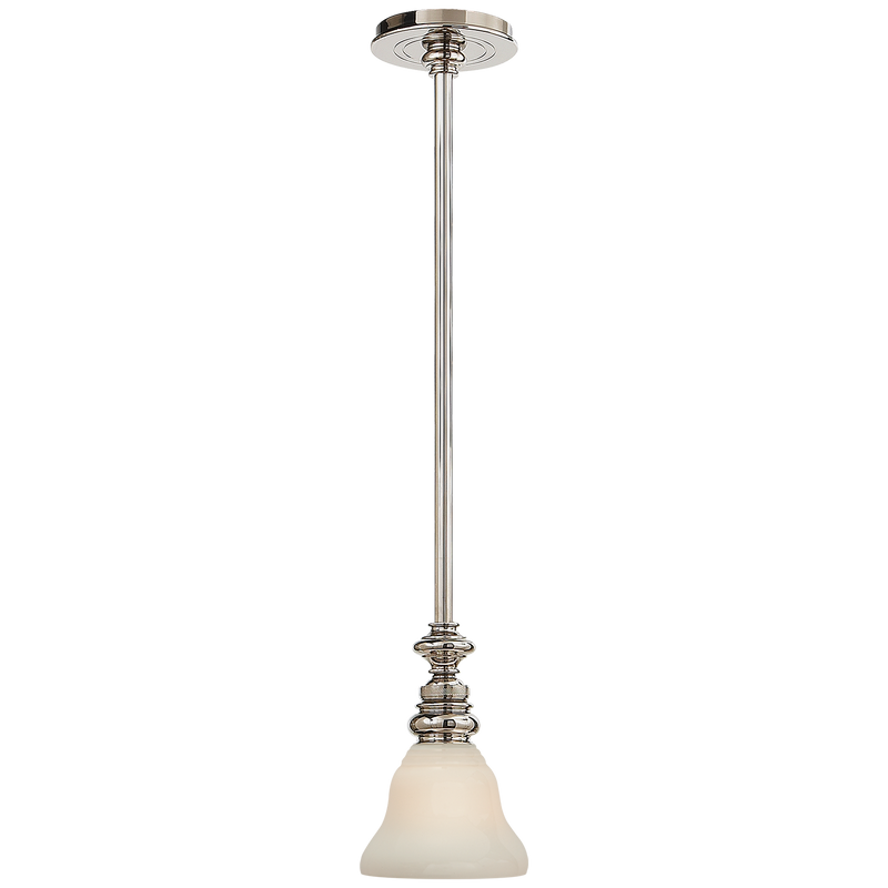 media image for Boston Pendant in Polished Nickel with SLEG Shade 281
