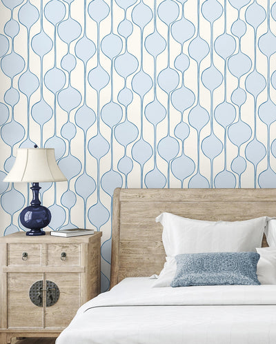 product image for Minimalist Geometric Wallpaper in Baby Blue from the Simple Life Collection by Seabrook Wallcoverings 58