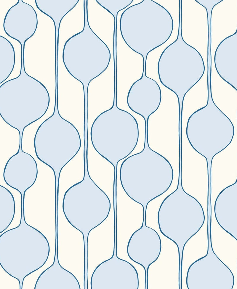 media image for sample minimalist geometric wallpaper in baby blue from the simple life collection by seabrook wallcoverings 1 246